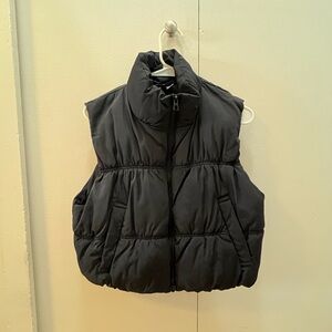 Kids Black Puffer Vest